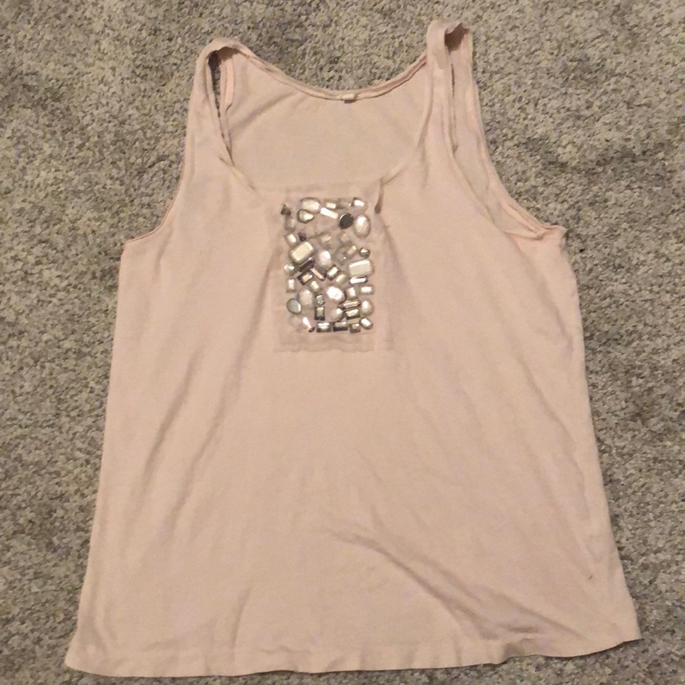J. Crew jeweled tank top
